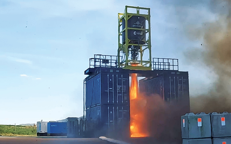 Skyrora have completed a static fire test of the second stage of its Skyrora XL launch vehicle.