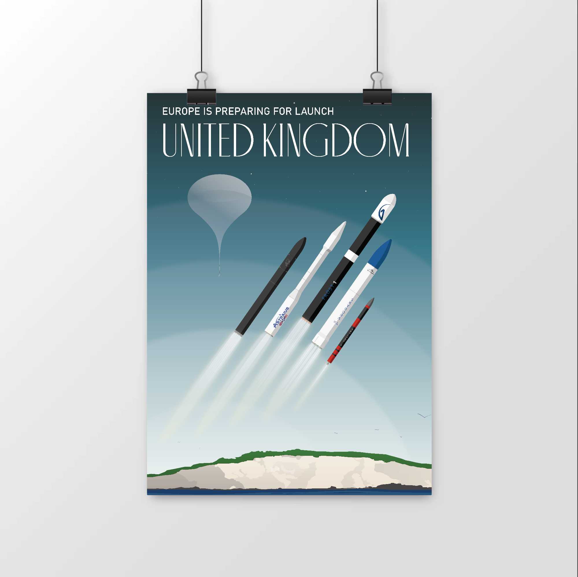 European Spaceflight Europe is preparing for launch posters: UK Launch Poster.