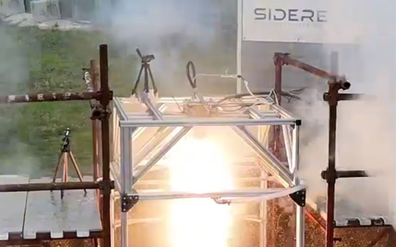 Italian launch startup Sidereus Space has completed a series of 10 short-duration hot fire tests of MR-5 rocket engine.