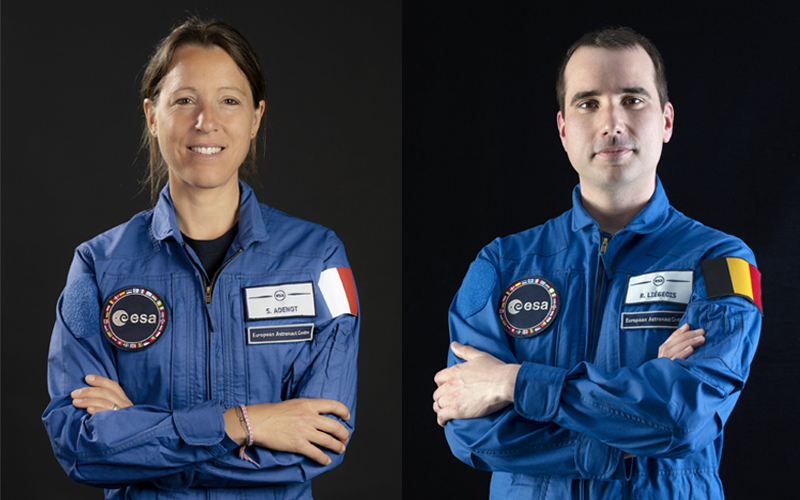 ESA astronauts Sophie Adenot and Raphaël Liégeois have been selected as the first in their class to receive crew assignments.