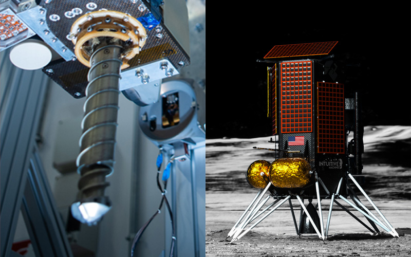 ESA’s Prospect drill and mini lab will fly to the Moon aboard an Intuitive Machines Nova-C lunar lander as part of a NASA award.