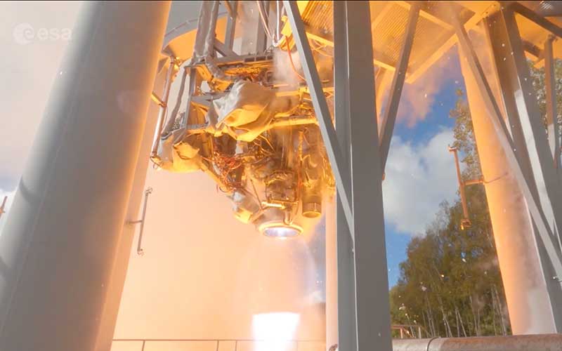 ArianeGroup successfully completed a key hot fire test of the Prometheus rocket engine on 19 December 2024 at its facilities in Vernon.