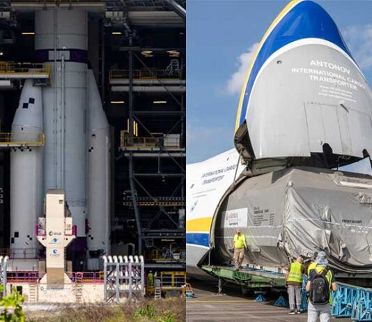 ArianeGroup has begun assembling the second Ariane 6 rocket on the launch pad at the Guiana Space Centre.