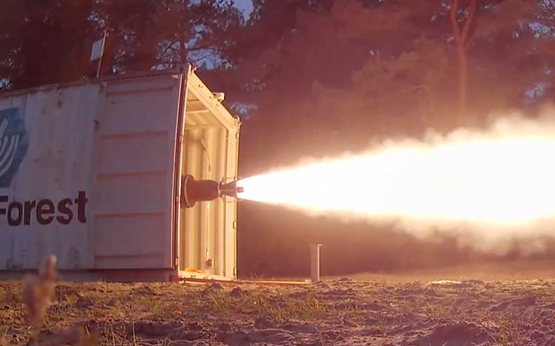 SpaceForest has successfully test-fired an upgraded SF-1000 hybrid rocket engine. The engine will be used to power the 11.5 metre PERUN suborbital rocket.