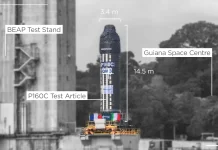 The first test firing of the P160C booster is scheduled for 24 April at the Guiana Space Centre. The new booster will replace the P120C on the Ariane 6 and Vega C rockets.