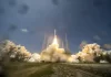 Arianespace has launched the first four-booster variant of its Ariane 6 rocket, deploying 32 satellites for the Amazon LEO constellation.
