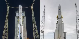 ESA is considering shifting the launch of its two Harmony satellites from Vega C to a two-booster Ariane 6 rocket.