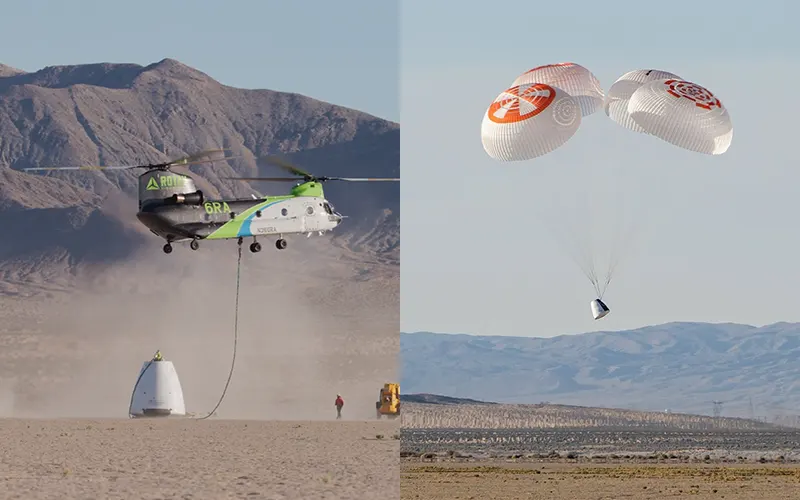 The Exploration Company has completed an initial drop test to validate the recovery system of its Nyx spacecraft ahead of a planned 2028 demonstration mission.